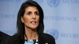 Nikki Haley, UN, United Nations, Nikki Haley targets Iran, Nikki Haley on mideast destabalization, Israeli-Palestinian conflict, world news, indian express news