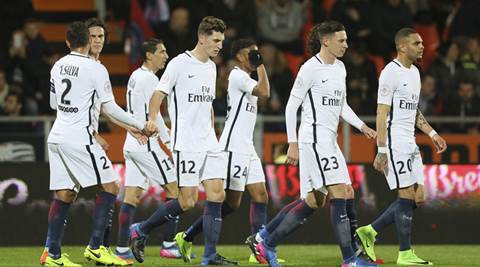 PSG put Barcelona defeat behind by recording 21 win over Lorient