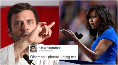 rahul gandhi, barack obama, michelle obama, rahul gandhi michelle obama, rahul gandhi made in jaunpur, made in jaunpur comment rahul gandhi, indian express, indian express news