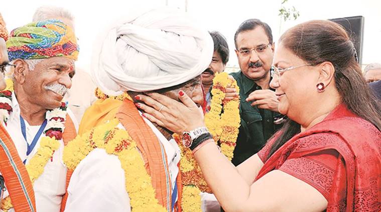vasundhara raje, rajasthan, pilgrimage scheme rajasthan, pilgrims help rajasthan, pilgrimage support rajasthan, pilgrimage help vasundhara raje