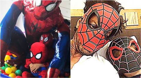 Shah Rukh Khan has a 'spidey boom' at home as AbRam becomes Spider-Man, see  pic | Entertainment News,The Indian Express