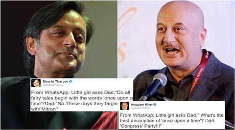 Shashi Tharoor drops ‘Mitron’ joke on Twitter; many including Anupam ...