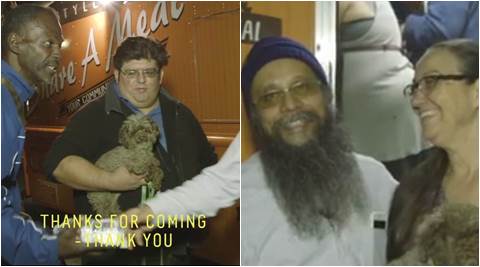 sikh man serves food in LA, sikh man serving free food, share a meal by sikh in LA, share a meal by sikh person, Indian express, indian express news