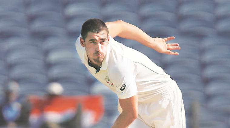 Mitchell Starc, Starc, Australian fast bowler Starc, Australian cricket team, India v Australia test series, cricket news, indian express sports news