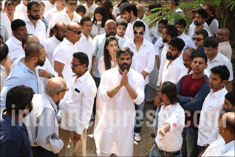 Suniel Shetty, Suniel Shetty father, Suniel Shetty father funeral