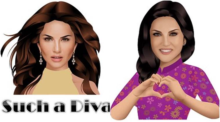Sunny Leone launches her line of emojis called SunnyEmojis. See pics