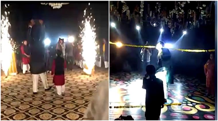 triple h, triple h wedding entry, triple h entry, triple h entry style, triple h wedding entry video, triple h entry video, kichoo ahmer video, kichoo ahmer triple h, indian express, indian express news