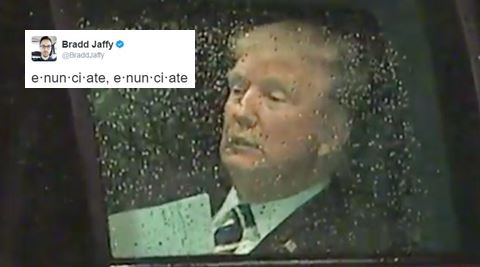 donald trump, donald trump trolled, donald trump us congress speech, donald trump speech trolled, donald trump rehearsing speech, indian express, indian express news