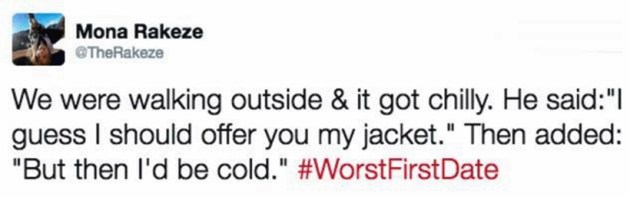 12 Hilarious ‘worst First Date Tweets That Will Leave You Rofl Ing Trending Gallery News