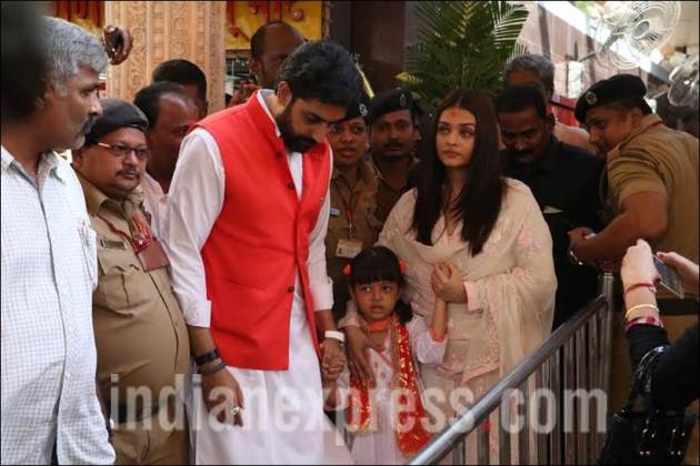 abhishek aishwarya siddhivinayak, abhishek aishwarya bachchan family, amitabh bachchan, jaya bachchan