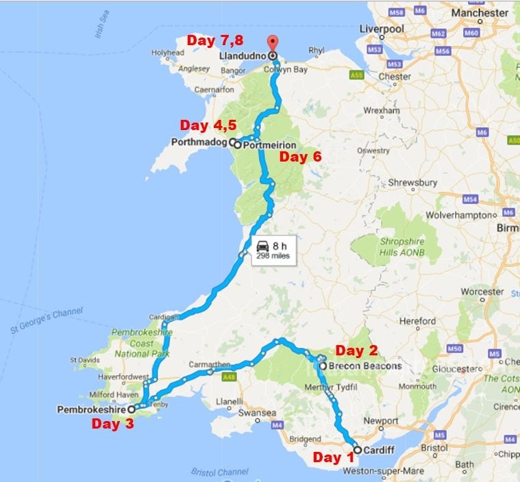 Plan your travel across Wales in 8 days — Cardiff to Conwy | Brand News ...