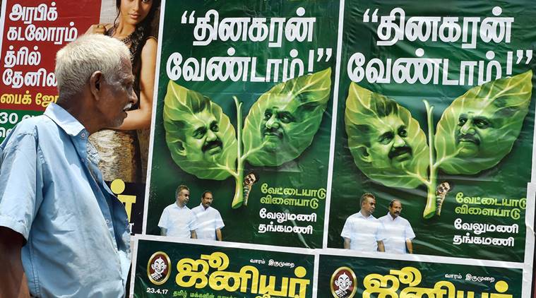 AIADMK, AIADMK party symbol, O Panneerselvam, Jayalalithaa, Jayalalithaa death probe, election commission, RK Nagar bypoll, two leaves symbol, sasikala, dinakaran, india news, tamil nadu news, indian express