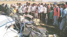 aircraft crash, training aircraft crash, NFTI aircraft crash, NFTI aircraft crash death, death toll, National Flying Training Institute, maharashtra aircraft crash, indian express news, india news