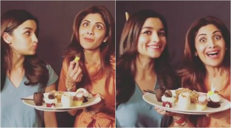 Alia Bhatt, Shilpa Shetty are binge-eating together. This video is ...