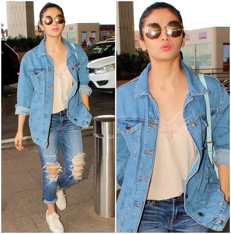 Alia Bhatt Looks Absolute Dhamaka In Her Bomber Jacket & Leather Skirt: See  Pics