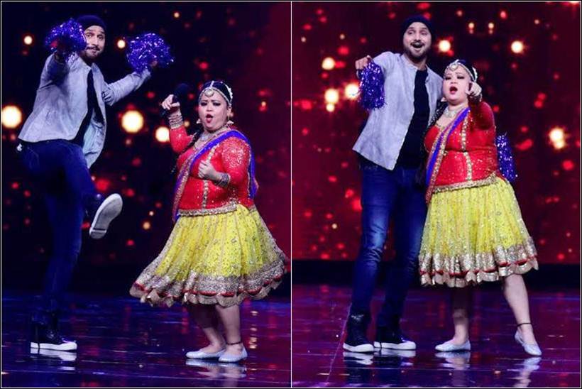 bharti singh, harbhajan singh, bharti harbhajan dance