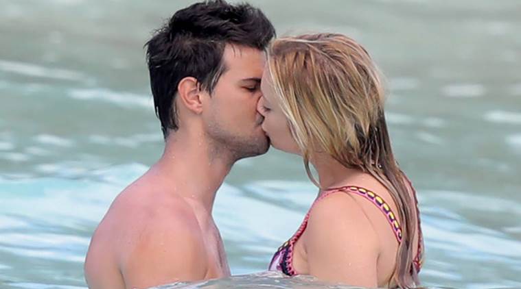 Taylor Lautner and Billie Lourd romancing on their vacation