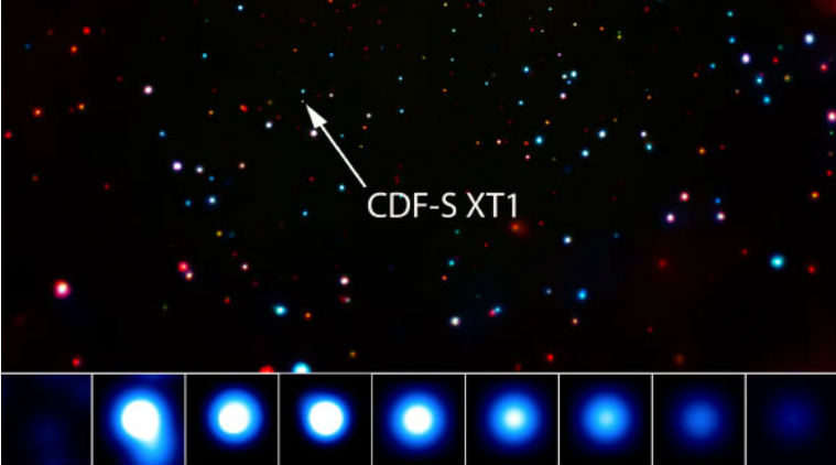NASA, Chandra Observatory, X ray image,Chandra Deep Field-South,Gamma ray burst, isotropic radiation, CDF-S source, destruction of neutron star, luminous X rays, Science, Science news