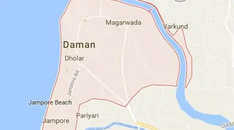 Daman In Gujarat Map Bandh In Daman Against Feared Merger With Gujarat | India News,The Indian  Express