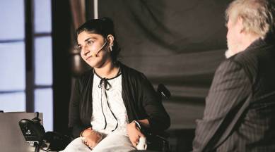 divya arora, Dr khanna, play dr khanna, theatre, theatre actor divya khanna, delhi theatre, delhi theatre culture, wheelchair, indian theatre, entertainment, indian express news