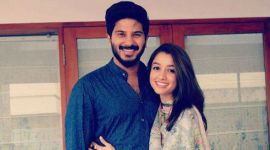 Dulquer Salmaan with his wife Amal Sufiya