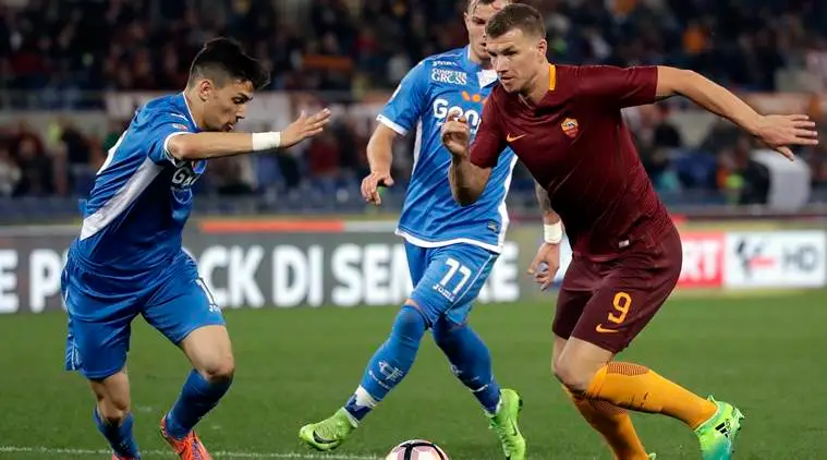 Ruthless Edin Dzeko Makes Roma History Lazio Fight Back To Beat Sassuolo Sports News The Indian Express