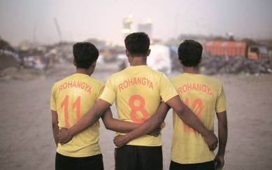 rohingya muslims, rohingya, rohingya muslims football, delhi slum rohingya, rohingya slum, delhi slum football, india news, delhi news, sports news