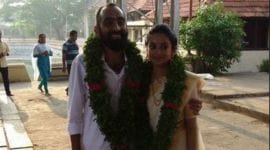 Gauthami Nair tied the knot with Malayalam director Srinath Rajendran.