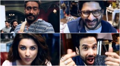 golmaal again, golmaal again behind the scene video, golmaal again starcast, parineeti chopra, arshad warsi, ajay devgn, tusshar kapoor, rohit shetty