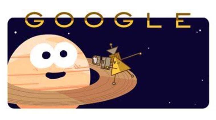 Google Doodle pays tribute to Cassini Spacecraft as it offers images of ...