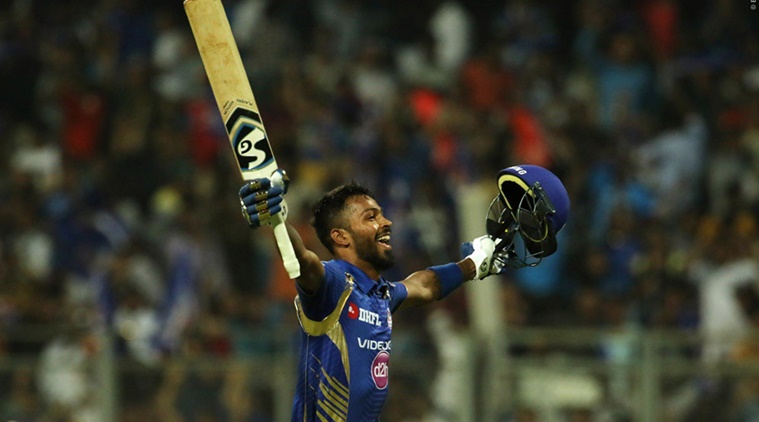 IPL 2017 MI taken over the line by Hardik Pandya Nitish Rana