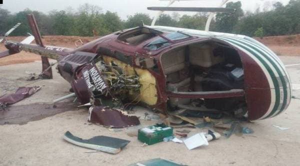 chopper crash lands, helicopter crash lands, helicopter crashed, sukma, sukma news, chhattisgarh