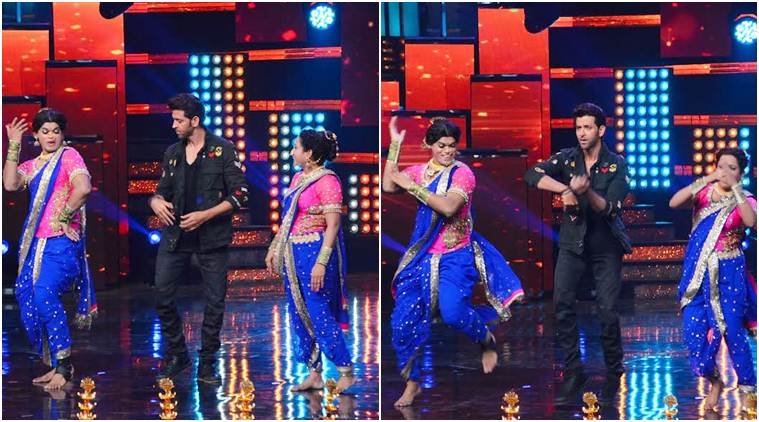 Hrithik roshan nach baliye, Hrithik roshan nach baliye 8, Hrithik nach baliye , Hrithik deepika padukone, hrithik roshan copies deepika padukone, deepika padukone pinga step hrithik roshan,