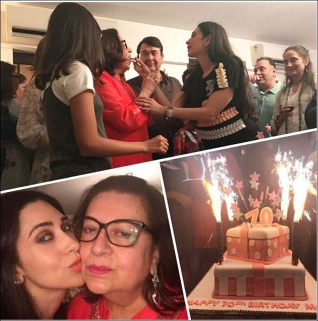 kareena kapoor, karisma kapoor, babita birthday, karisma kareena, babita birthday pics