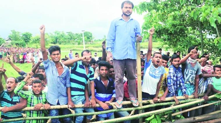 kaziranga protest, anti kaziranga forest ranger protest, assam, north east, assam govt, indian express