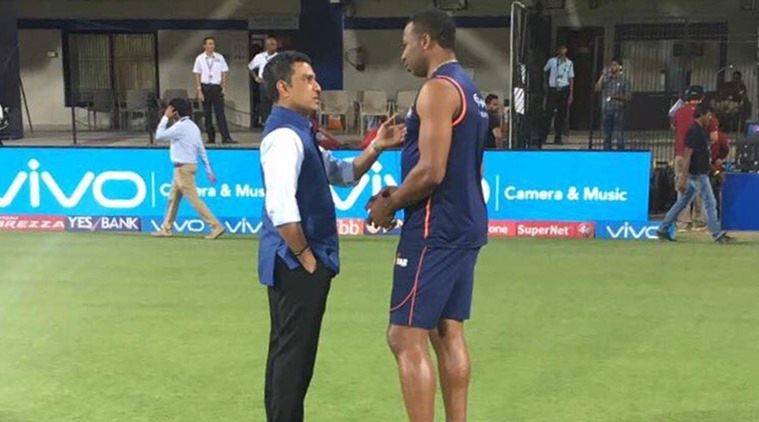 ipl 2017, ipl, keiron pollard, pollard, kieron pollard vs sanjay manjrekar, manjrekar vs pollard, mumbai indians, cricket news, cricket, ipl news, indian express