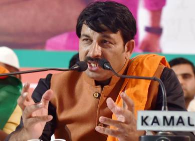 Manoj Tiwari, Delhi BJP-Manoj Tiwari, Piyush Goyal, Delhi BJP, journalists, Journalists asked to leave-BJP, BJP party meeting, india news, indian express
