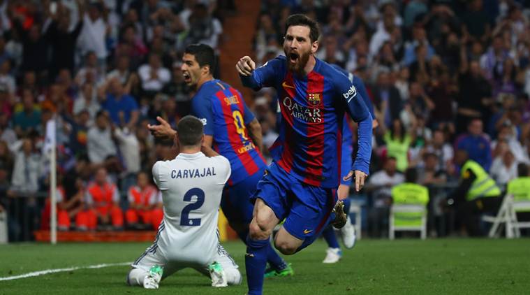 Real Madrid Vs Barcelona Highlights Lionel Messi Winner In Dying Seconds Keeps Title Alive