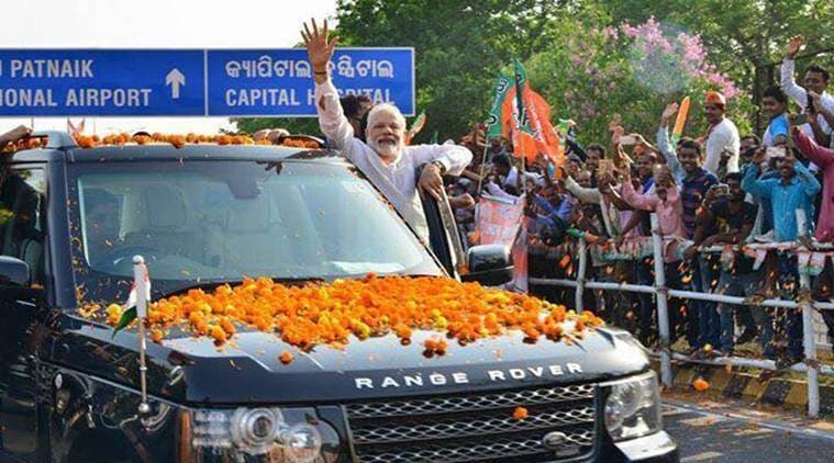 PM Modi gets rousing welcome during his roadshow in Bhubaneswar | India  News - The Indian Express