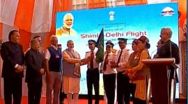 UDAN, UDAN scheme, Narendra Modi, Modi UDAN, Modi flags off first UDAN flight, UDAN flight, Modi in Shimla, India news, Indian Express