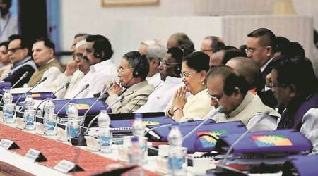 Governing council meet, GST, MCD polls, MCD voter turnout, Delhi by-elections, Tamil Nadu farmers, TN CM meets farmers, farmer protest, Mehbooba Mufti, Kashmiri students, French elections, French elections results, India news, Indian Express