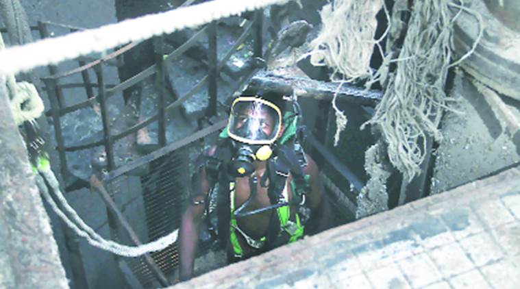 Noida, workers dies in sewage, workers death Noida, Noida Sector 54, latest news, latest india news, indian express