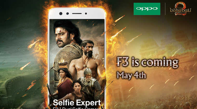 Oppo, Oppo F3, Oppo F3 launch, Oppo F3 price, Oppo F3 features, Oppo F3 specifications, Oppo F3 dual camera, Oppo F3 India launch, Baahubali, smartphones, technology, technology news