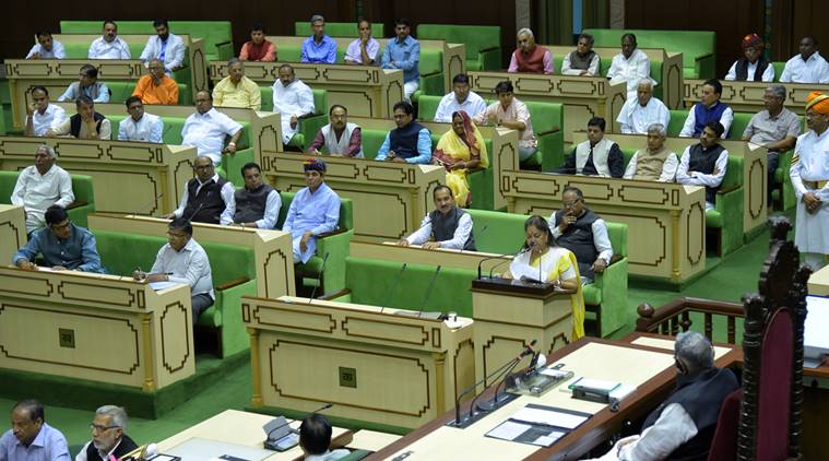 rajasthan assembly, rajasthan opposition, vasundhara raje, rajasthan chief minister, jaipur, raj latest news, indian express