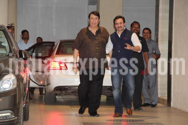 saif ali khan, saif ali khan pics, randhir kapoor, babita birthday images