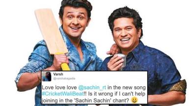 sachin tendulkar, sonu nigam,sachin tendulkar sonu nigam song, sachin tendulkar sings latest, sachin tendulkar tweet sonu nigam, sachin sonu nigam, indian express, indian express news, trending, trending news