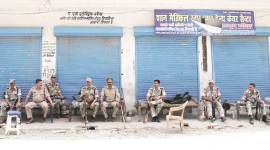 violence in saharanpur, crowd, vandalism, bjp mp, mp, bjp, Ravidas Jayanti saharanpur, Ravidas Jayanti protest, Raghav Lakhanpal, member of parliament, saharanpur, bhartiya janta party, india news, indian express news