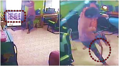 WATCH: Man jumps out of skin as snake tries to bite his butt | Trending  News,The Indian Express