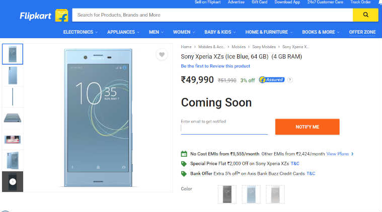 Sony, Sony Xperia XZs, Xperia XZs, Sony Xperia XZs sale, Sony Xperia XZs Flipkart, Xperia XZs price, Xperia XZs review, Xperia XZs specifications, Xperia XZs features. smartphones, Android, technology, technology news