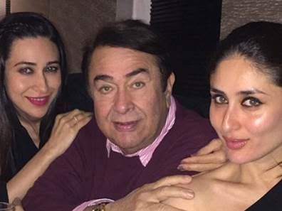 randhir kapoor, karisma kapoor, kareena kapoor 